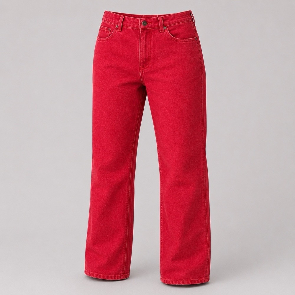 Vintage LEVIS 560 RED JEANS Orange Tab Loose Fit Tapered Leg - 34X30- 90s